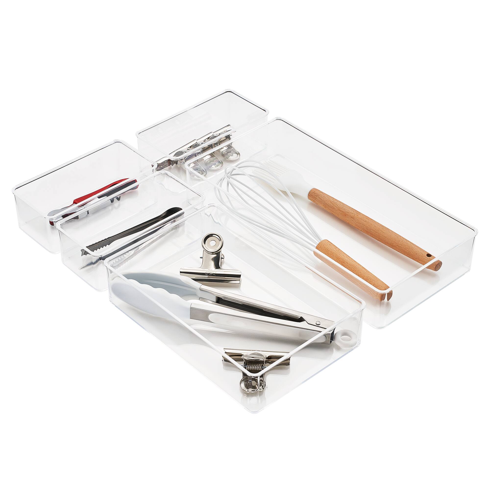 Back. Sorbus - Sorbus Kitchen Drawer Organizer - Great Organization Solution for Any Kitchen Drawer - Store Utensils - Five.