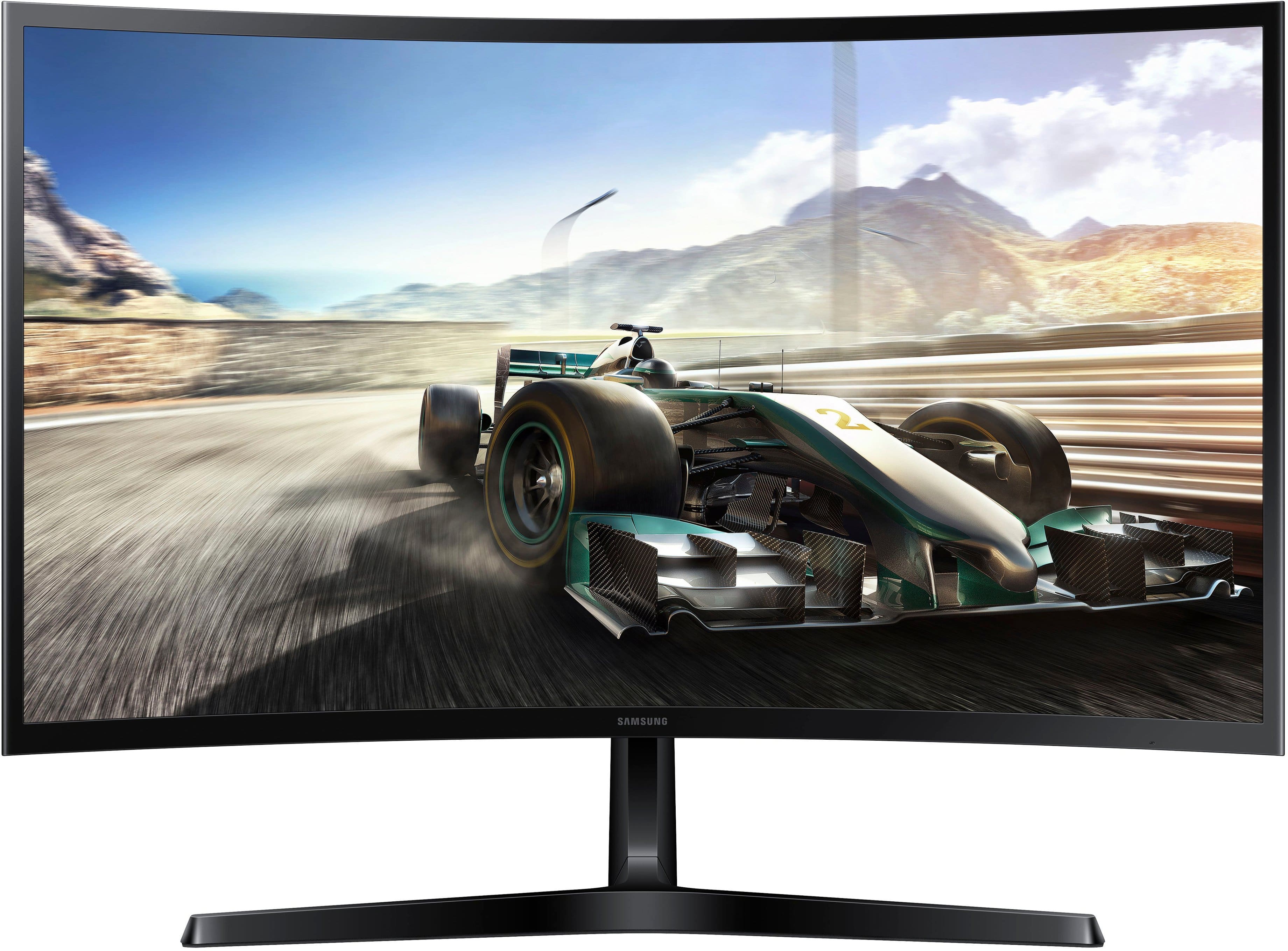 Alt View 19. Samsung - 27" S3 (S36GD) LED FHD 100Hz Curved Monitor (HDMI, D-sub) - Black.