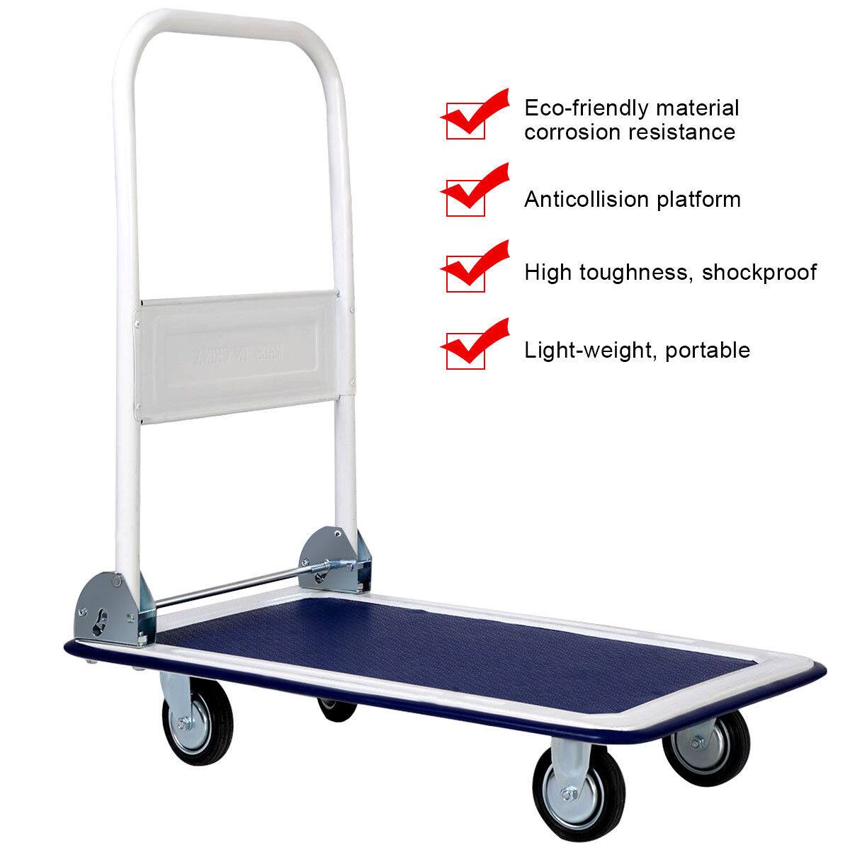 Eco-friendly material, corrosion resistance, anticollision platform, high toughness, shockproof, light-weight, portable.