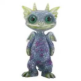 Pacific Trading - Mythical Green and Blue Standing Baby Dragon Fantasy Figurine 3.5 inch - Multicolor