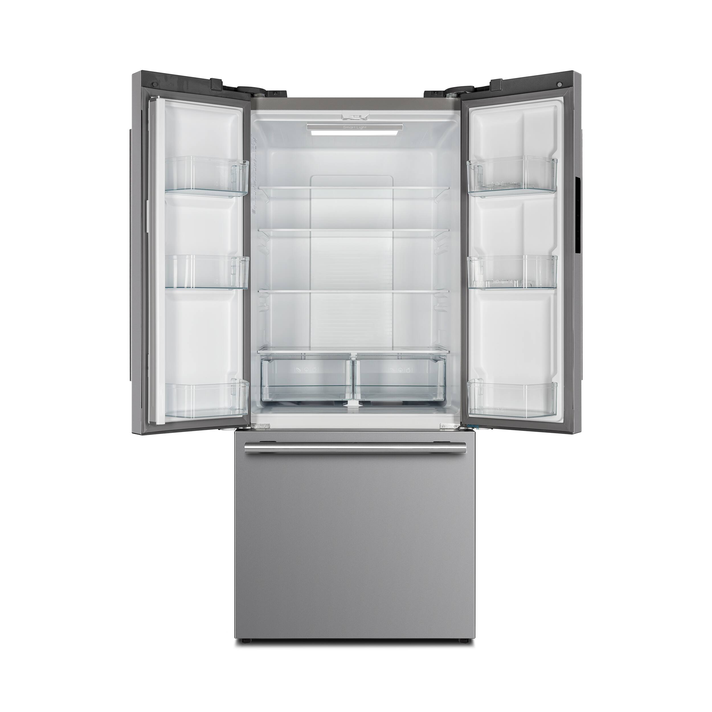 Alt View 1. Forno Appliances - Gallipoli 17.5 Cu. Ft. Freestanding French Door Refrigerator with High-Efficiency LED lighting - Stainless Steel.