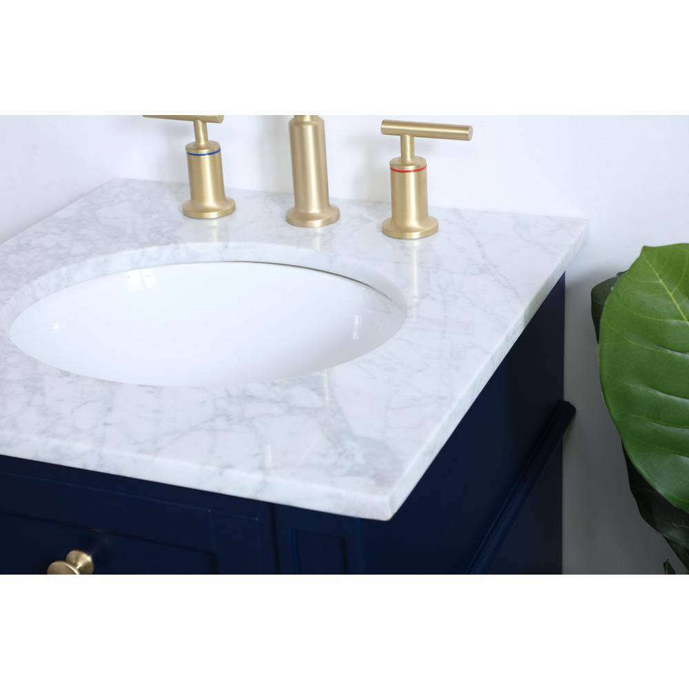 Alt View 7. Elegant Kitchen and Bath - 18 inch Single bathroom vanity in blue - Blue.