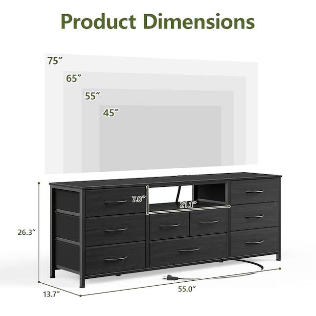 Product Dimensions: 75" x 65" x 55" x 45" x 7.0" x 21.1" x 26.3" x 13.7" x 55.0"
