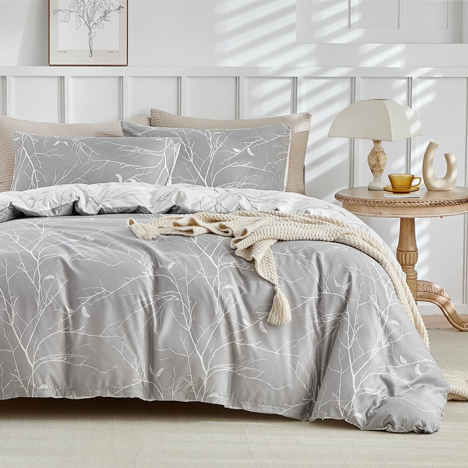 B：grey Branch-Queen (90×90 inch)