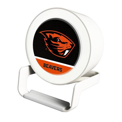 Front. Keyscaper - Oregon State Beavers Night Light Wireless Charger And Bluetooth Speaker - Multicolor.