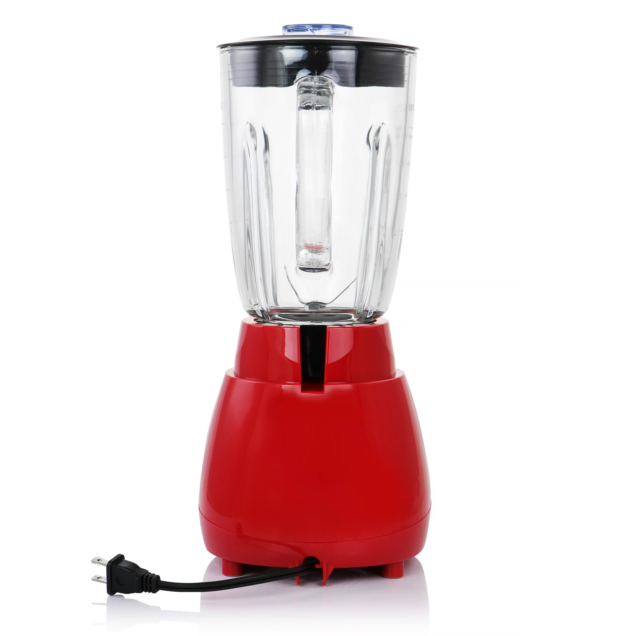 Alt View 2. Better Chef - Better Chef 10 Speed 350 Watt Glass Jar Blender in Red - Red.