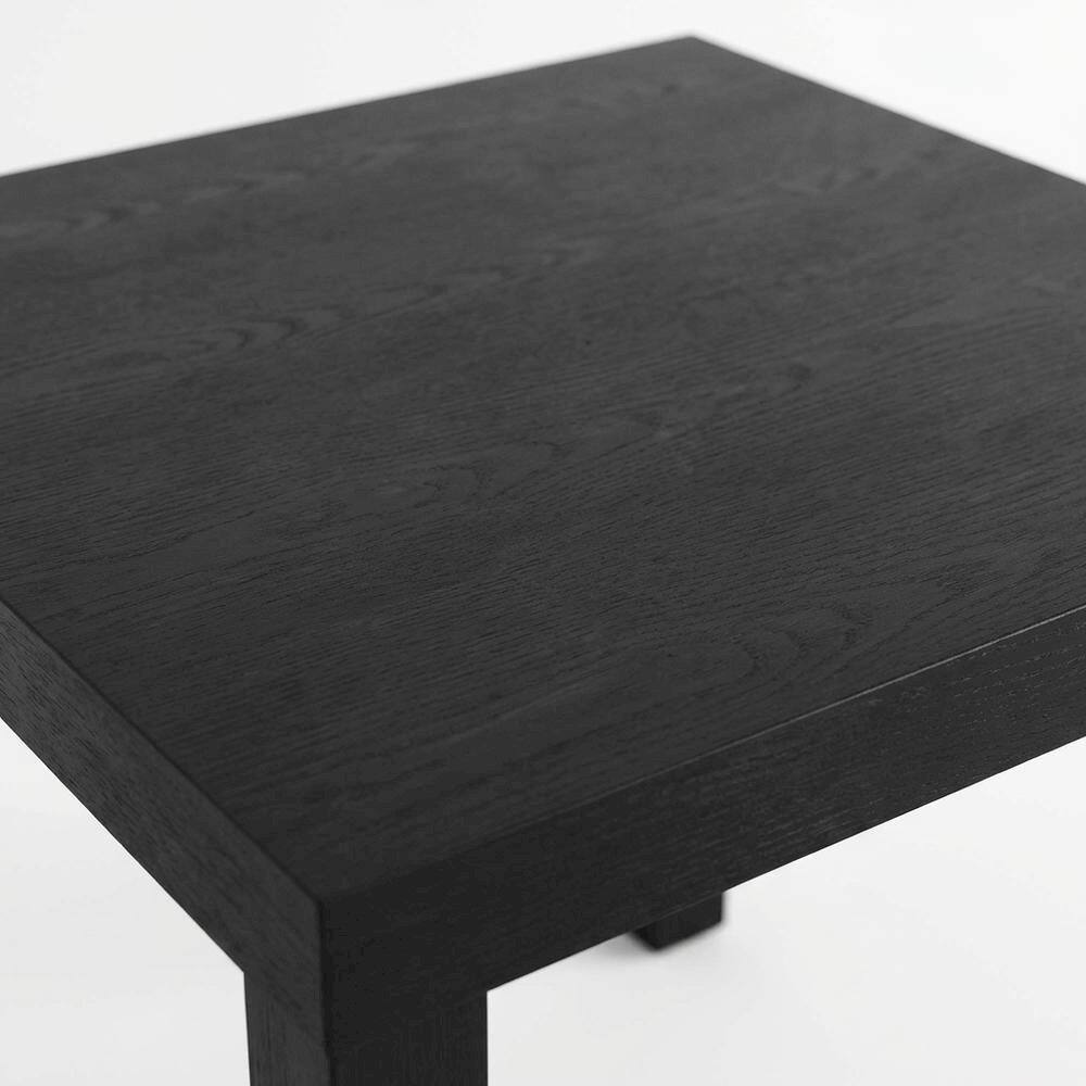 Alt View 2. FurniFact - FurniFact Side Table, Quality Build, Durable Wood Frame - Black - Black.