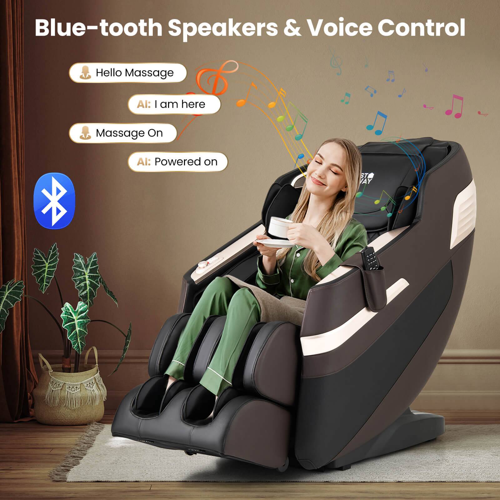 Blue-tooth Speakers & Voice Control: Hello Massage, I am here. Massage On. Al: Powered On.