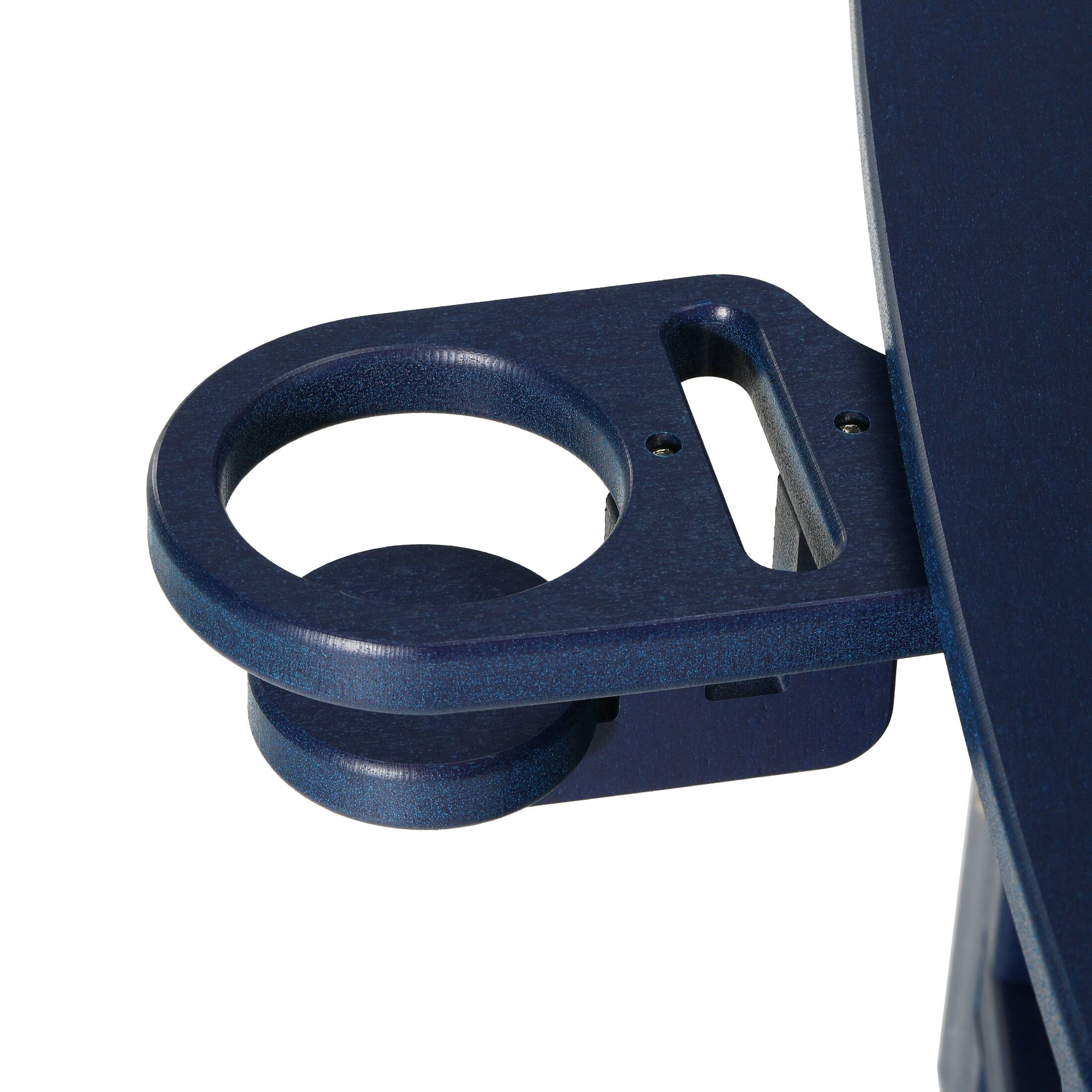 Alt View 2. WestinTrends - WestinTrends St. Augustine Outdoor Patio 49" HDPE Adirondack Garden Bench - Navy Blue.