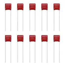 Unique Bargains - 20pcs 2.2uF 100V CBB21/CBB22 Metallized Polypropylene Film Capacitor Kit for Electronics - Red