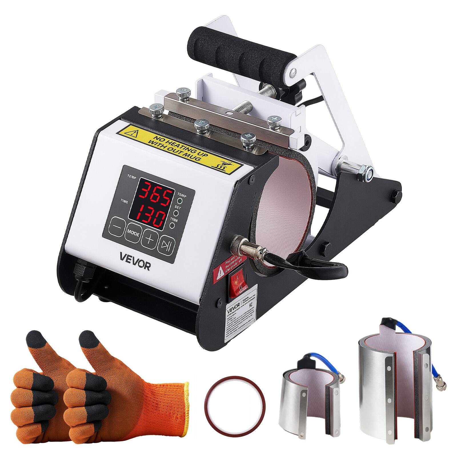 AC  
NO WITH HEATING OUT MUG UP  
TEMP TIME 365 SET TEMP 130 TIME MODE +  
VEVOR CONOTIMA  
VEVOR