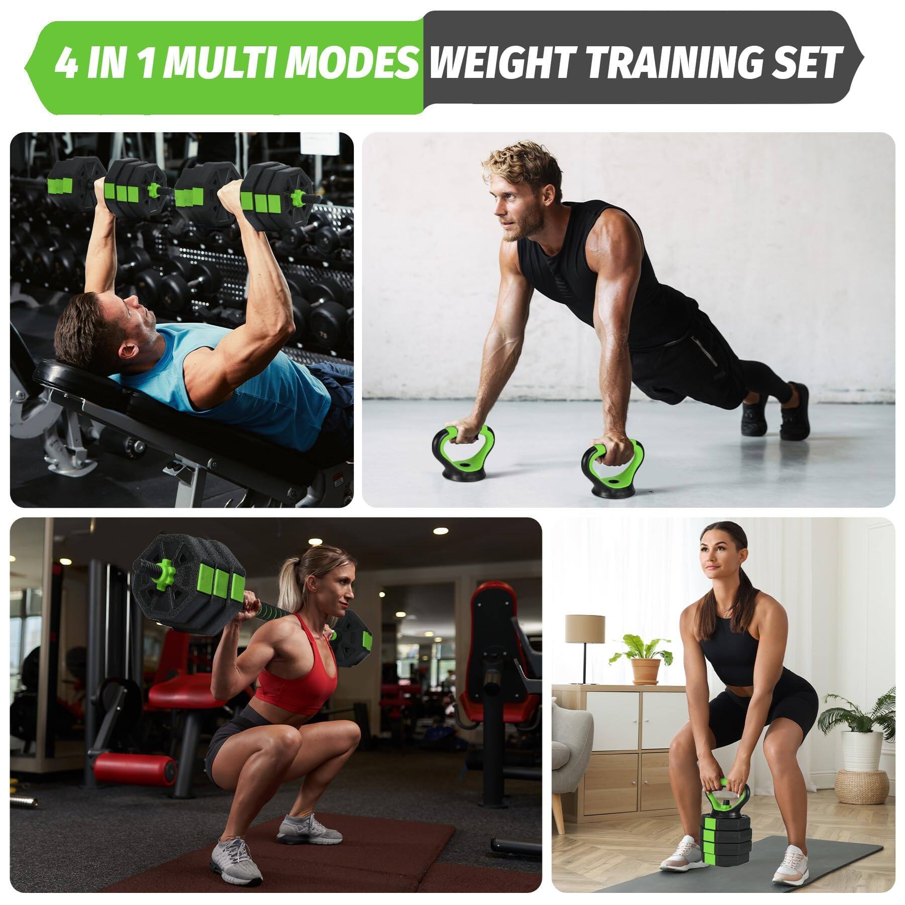 4 IN 1 MULTI MODES WEIGHT TRAINING SET