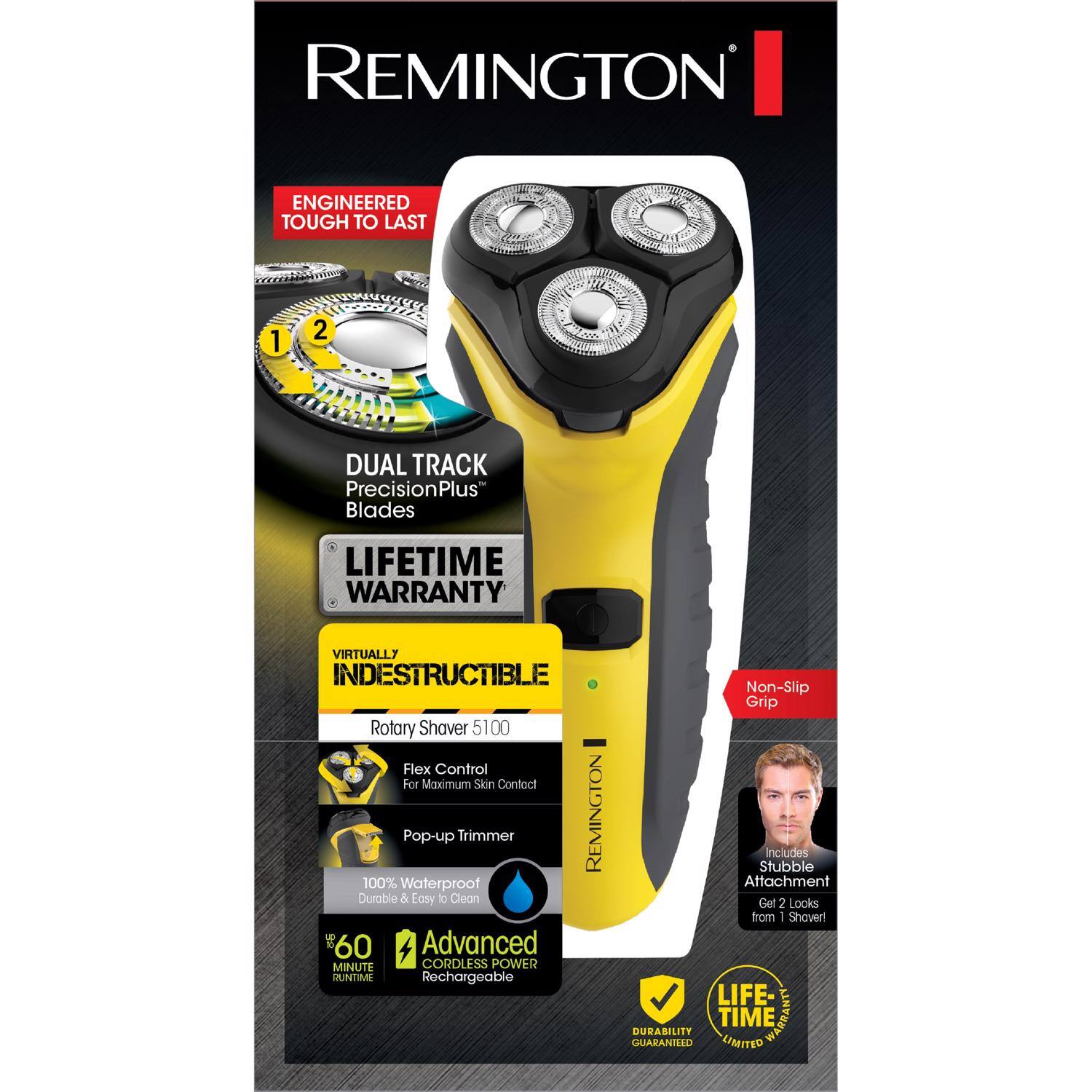 Remington - Virtually Indestructible Flex and Pivot Electric Shaver