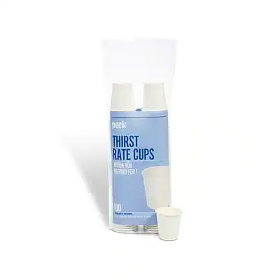 Perk Thirst Rate Cups
How Much Water Are You Drinking?
100
