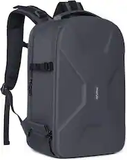 Front. mosiso - Camera Backpack 15-16 inch Waterproof Hardshell Camera Bag with Tripod Holder&Laptop Compartment - Gray.