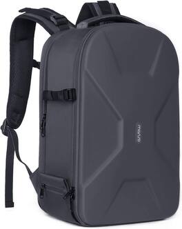 mosiso - Camera Backpack 15-16 inch Waterproof Hardshell Camera Bag with Tripod Holder&Laptop Compartment - Gray