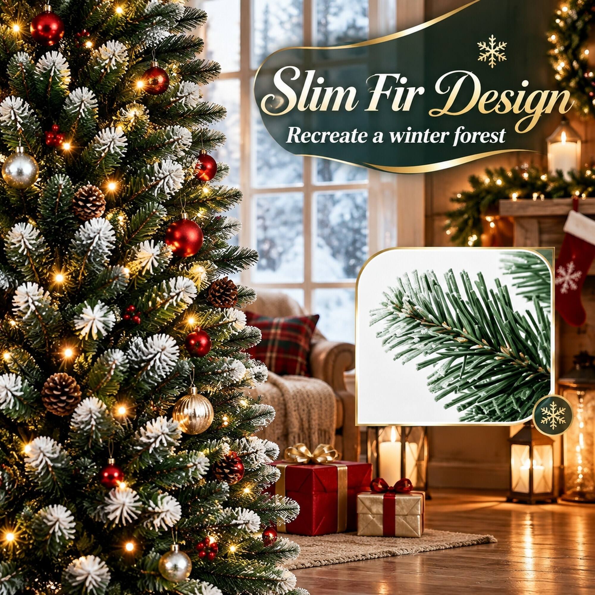 Slim Fir Design  
Recreate a winter forest