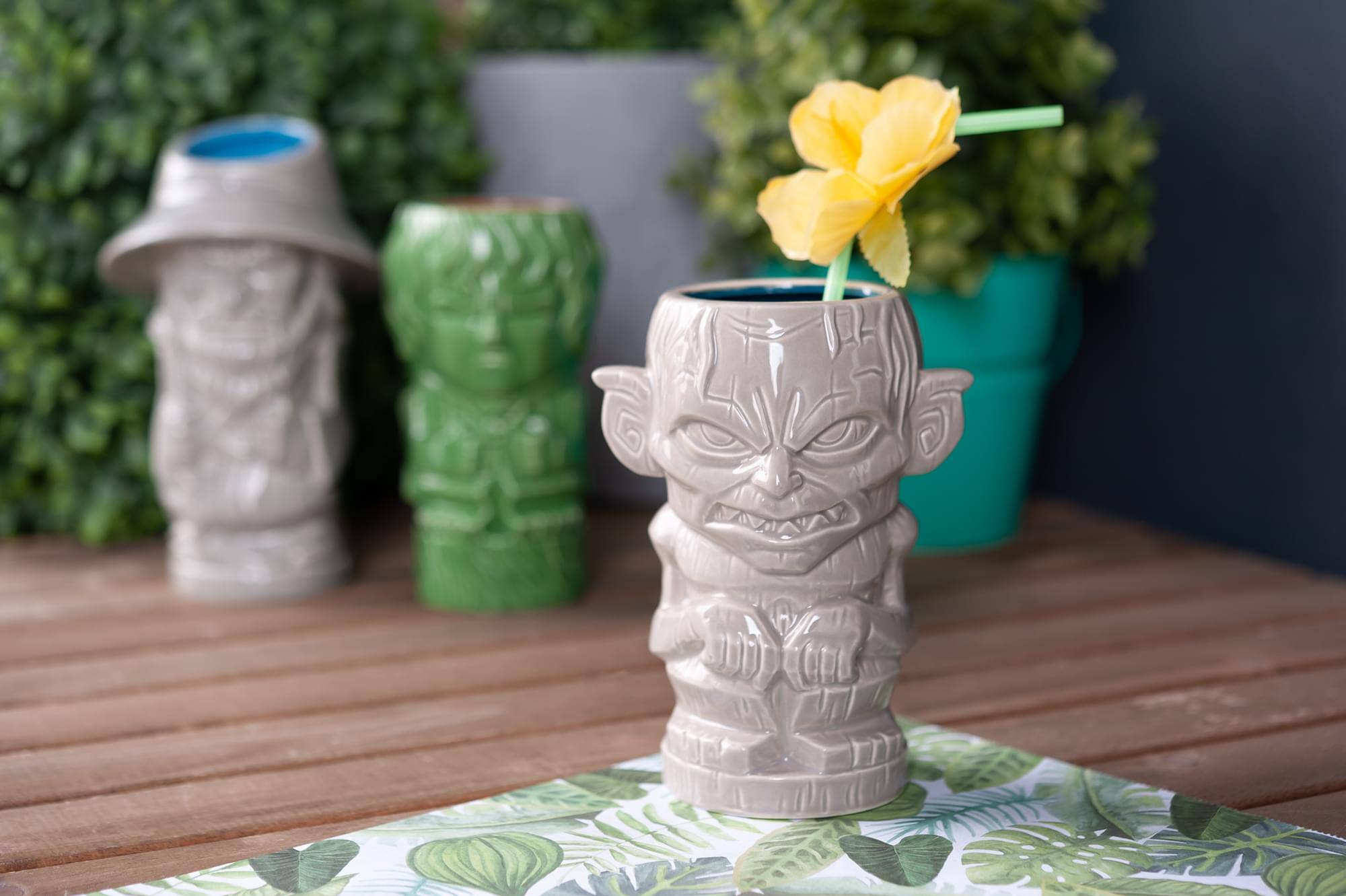 Alt View 4. ThinkGeek - Geeki Tikis Lord Of The Rings Gollum Mug | Ceramic Tiki Cup | Holds 14 Ounces - White.