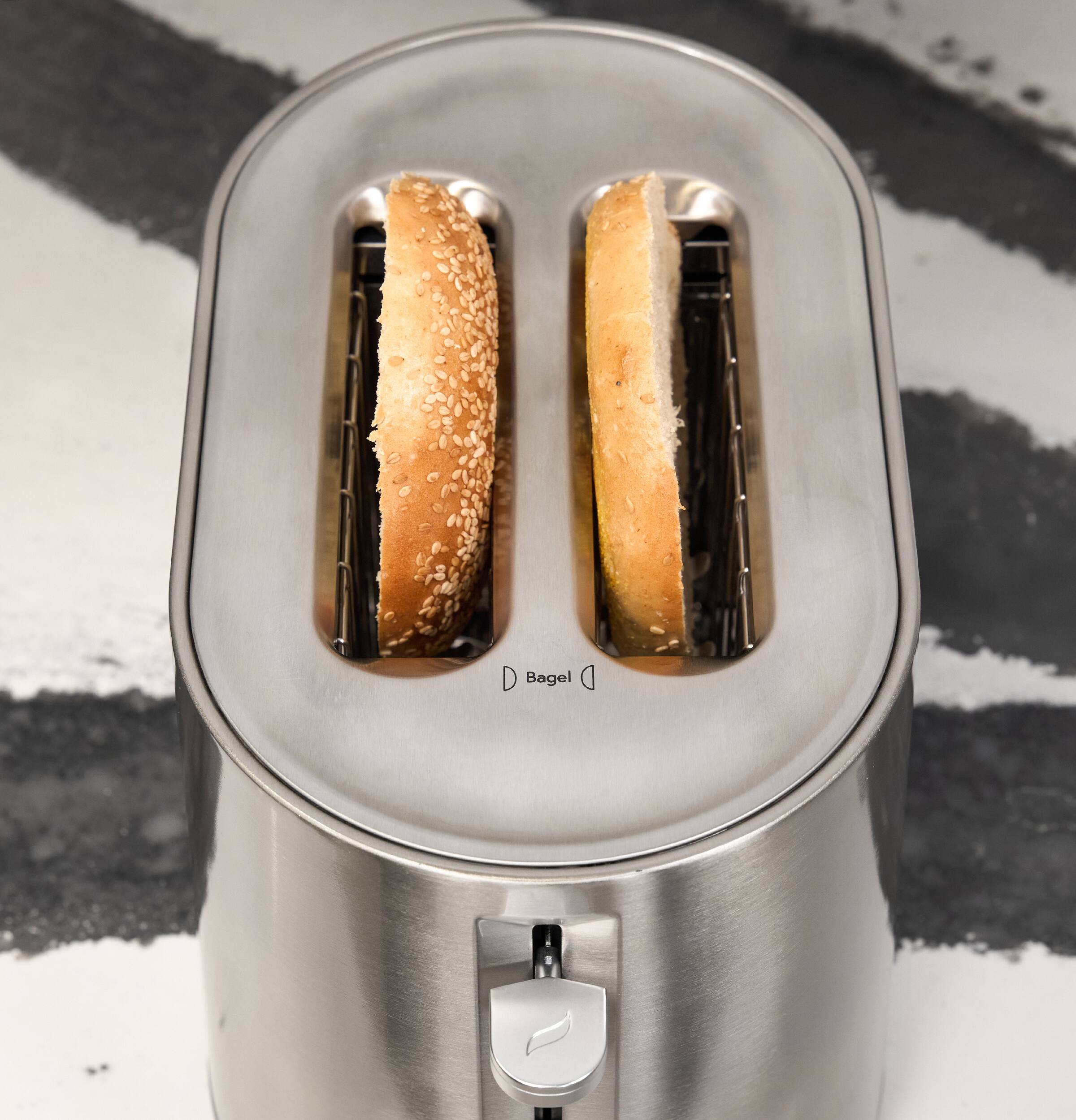 Alt View 18. Café - Express Finish 2-Slice Toaster with Extra Wide Slots and 4 Preset Toasting Functions - Stainless Steel.
