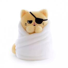 Uncute - Purritos 7 Inch Cat In Blanket Plush Series 2 - Tamago - Beige