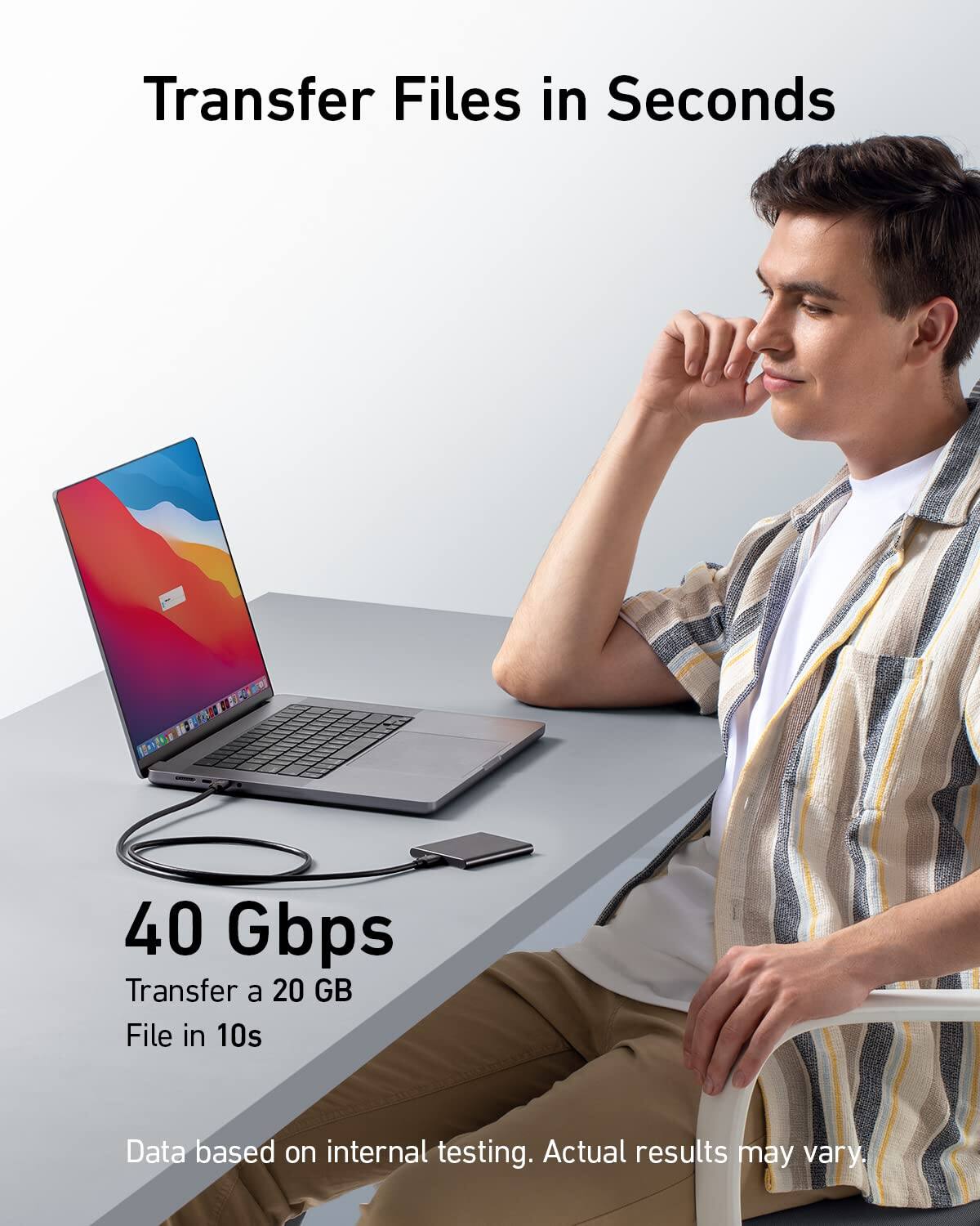 Transfer Files in Seconds

40 Gbps
Transfer a 20 GB File in 10s

Data based on internal testing. Actual results may vary.