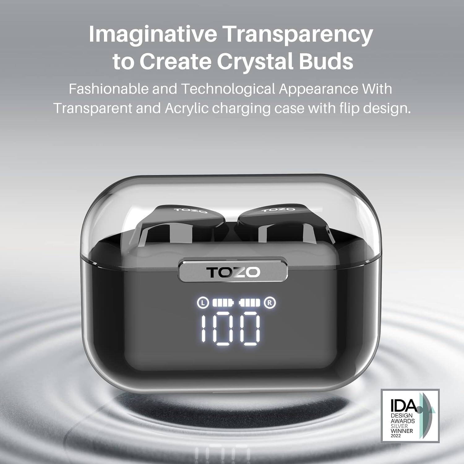 TOZO T18 Ai Real‑Time Translation Wireless Earbuds, 145+ Languages