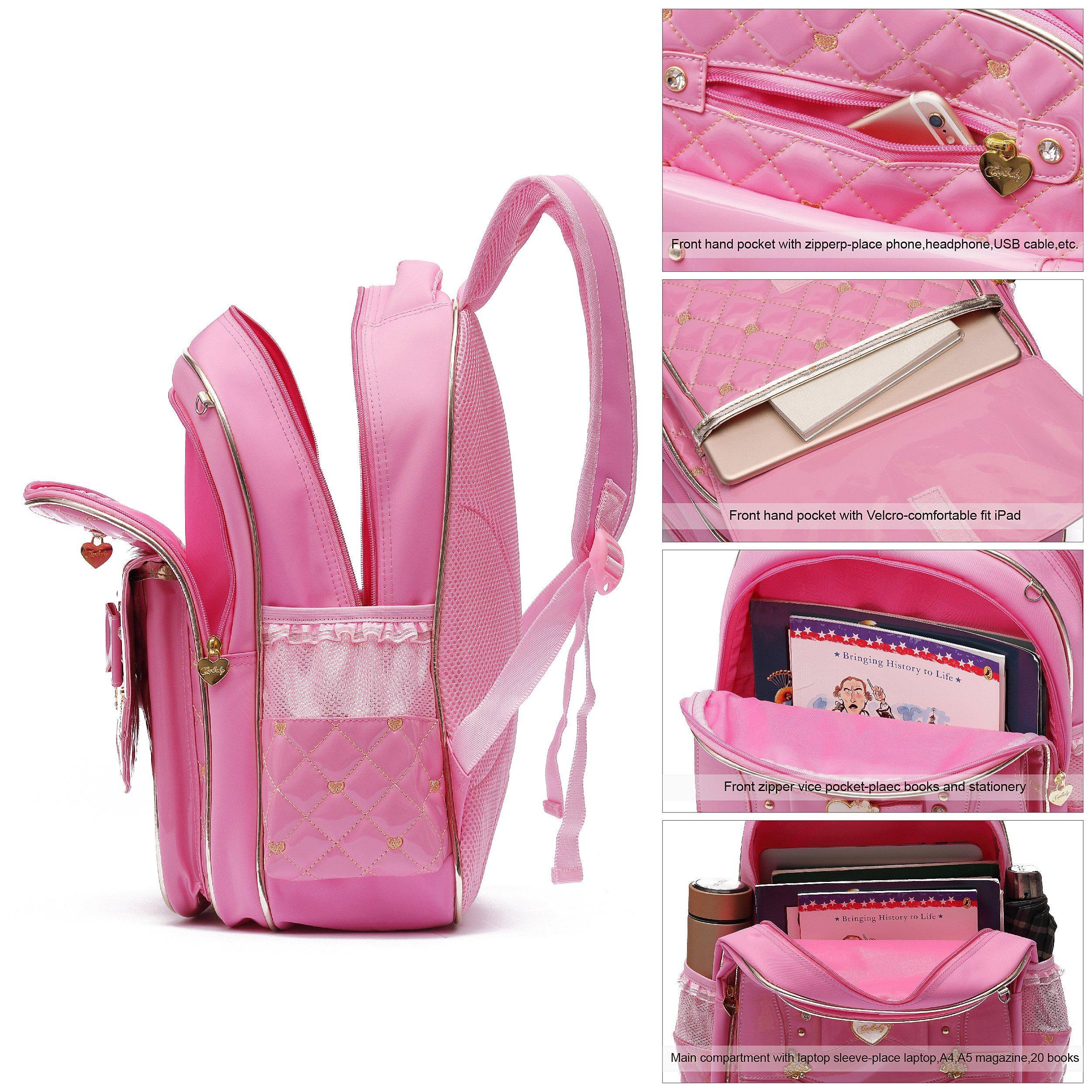 Front hand pocket with zipper - place phone, headphone, USB cable, etc.

Front hand pocket with Velcro - comfortable fit iPad

Front zipper vice pocket - place books and stationery

Main compartment with laptop sleeve - place laptop, A4 A5 magazine, 20 books