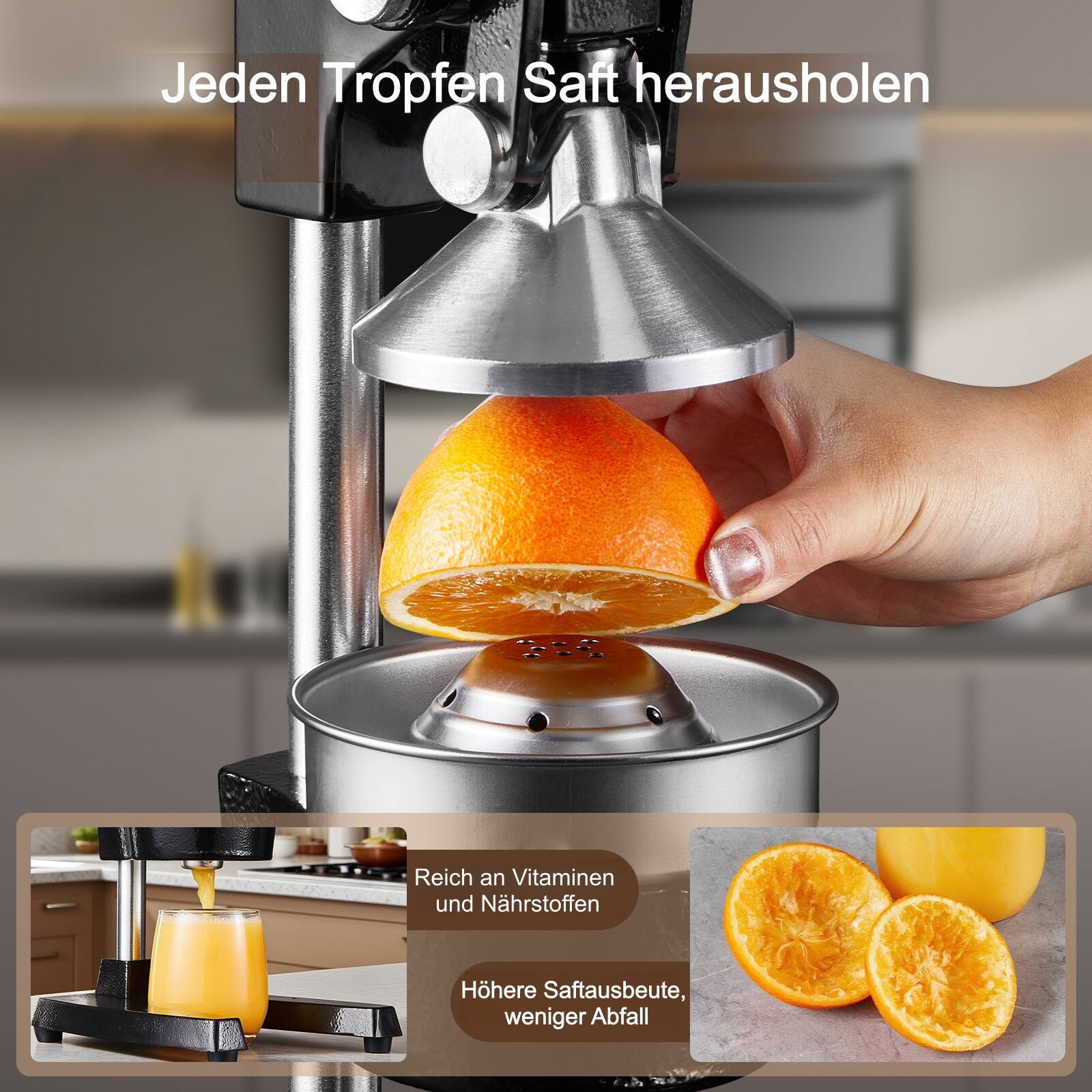 Jeden Tropfen Saft herausziehen

Reich an Vitaminen und Nährstoffen

Höhere Saftausbeute, weniger Abfall
