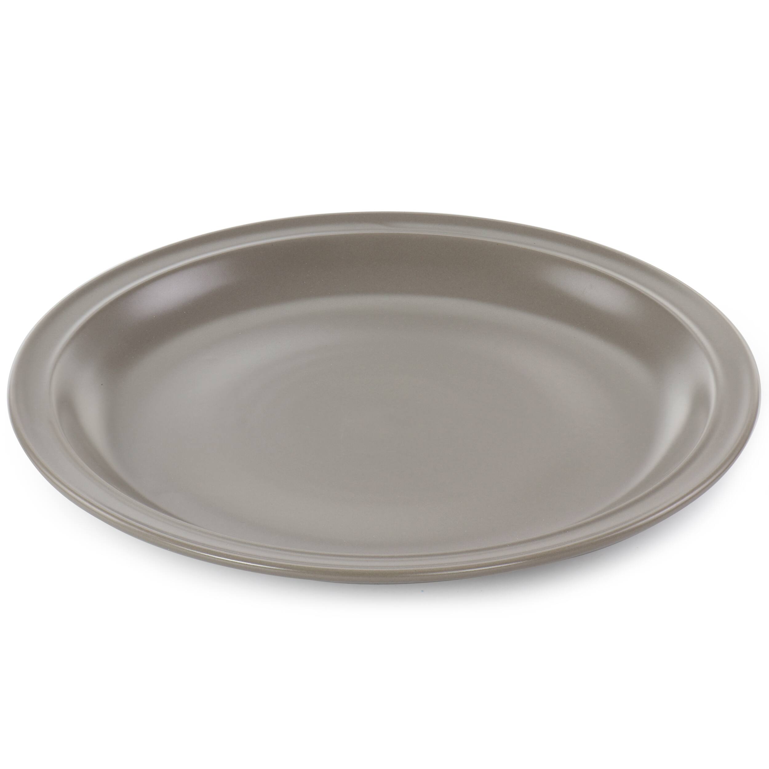 Alt View 2. Gibson - Gibson Home Siam 12 Piece Round Stoneware Dinnerware Set in Warm Grey - Warm Gray.