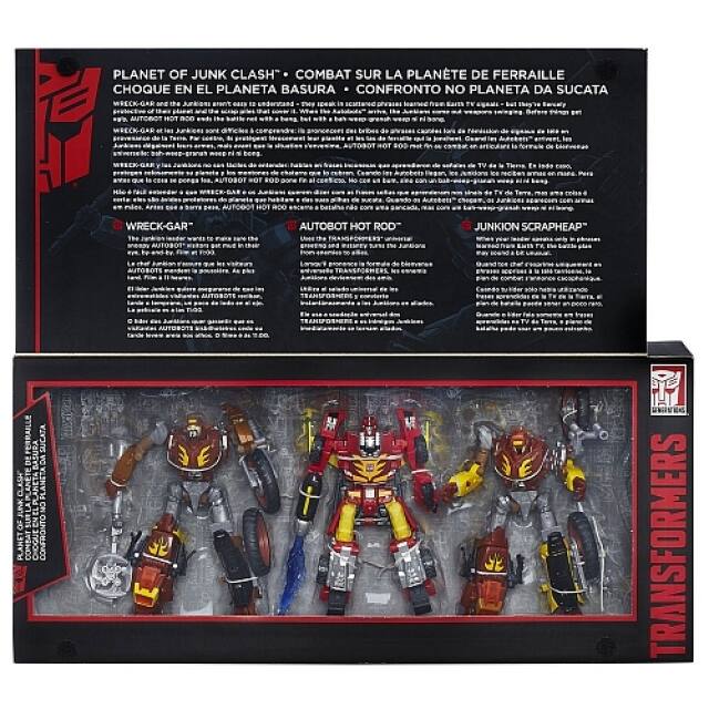 PLANET OF JUNK CLASH" COMBAT SUR LA PLANETE DE FERRAILLE CHOQUE EN EL PLANETA BASURA CONFRONTO NO PLANETA DA SUCATA

WRECK-GAR" MUTOBOTS 0 des tande lives D
No con de com AUTOBOT HOT ROD the IN MI IN de TRANSFORMERS.

IMII PHO JUNKION SCRAPHEAP"
TRANSFORMERS