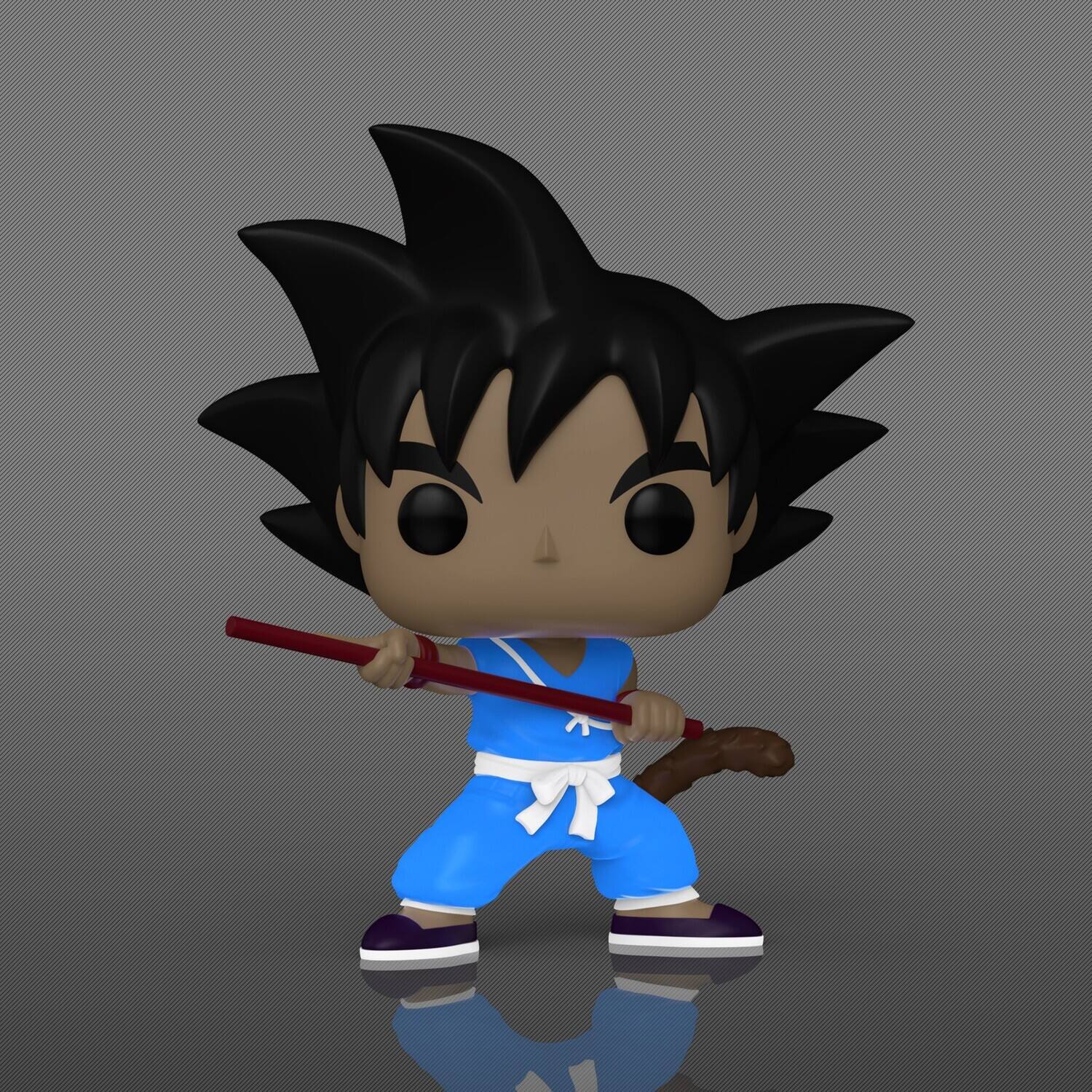 Alt View 2. Funko - Funko POP! Anime: Dragon Ball – Goku with Nyoibou (Glow-in-the-Dark) (AE Exclusive)   - COLLECTIBLES - Multicolor.