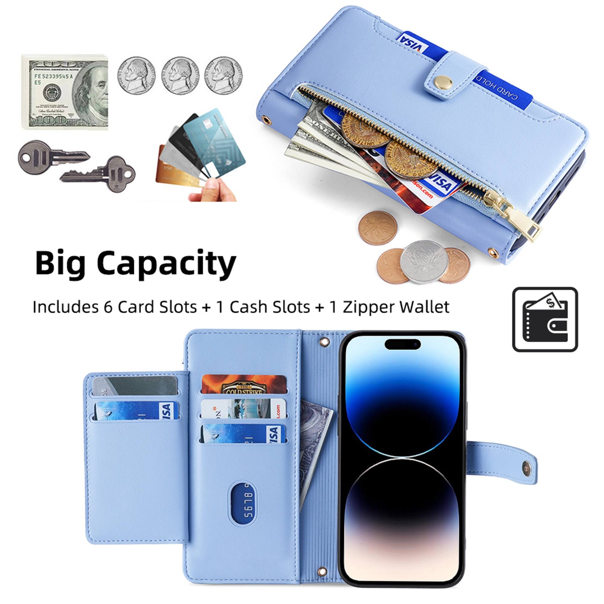 FE52339545A ES 100  
ONE HU  
VISA Ison.com son VISA  
HOLD CARD  
Big Capacity Includes 6 Card Slots + 1 Cash Slots + 1 Zipper Wallet  
ISA  
STRIKE  
LESM ISA  
0 5678