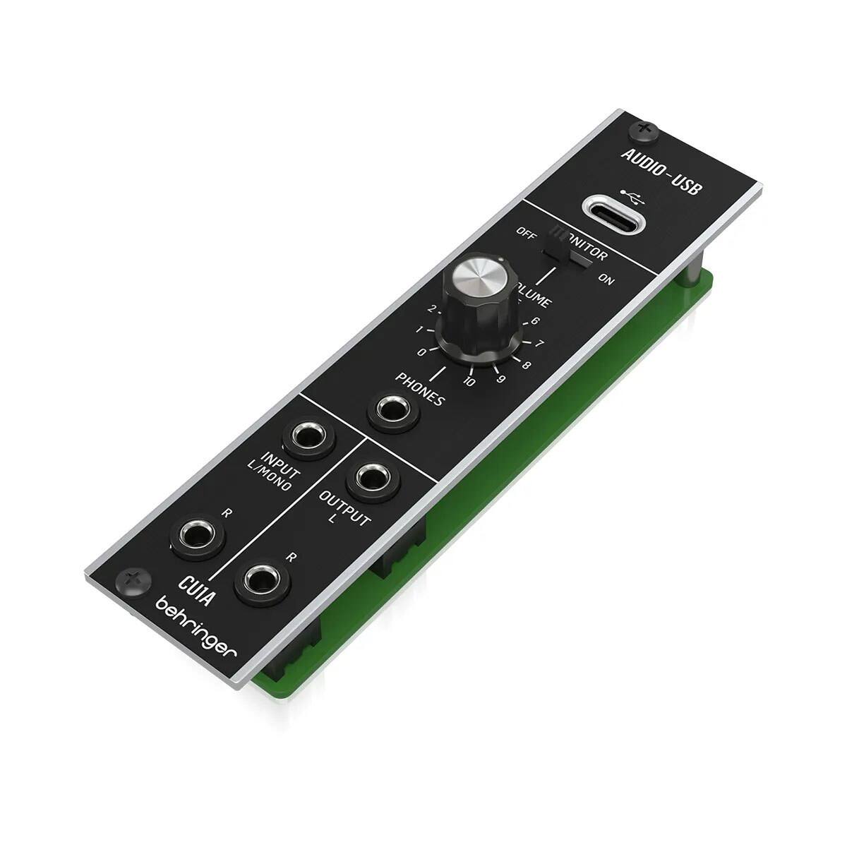 2 I 0 I ND PHONES AUDIO-USB OFF MONITOR ON VOLUME 6 7 8 g INPUT R OUTPUT L R CUIA behringer
