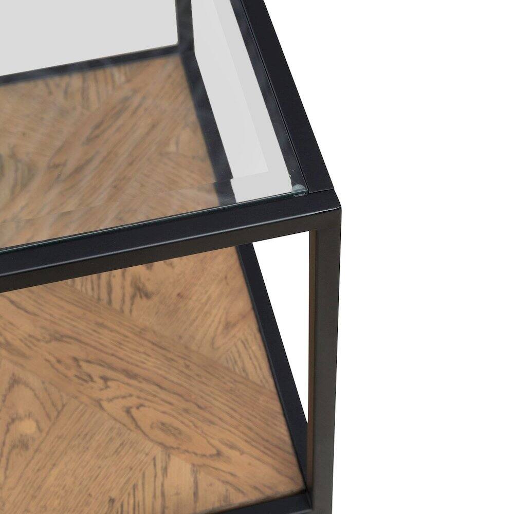 Alt View 6. Liberty Furniture Industries - Bedford Drawer End Table for Living Room - Weathered Oak - Weathered Oak.