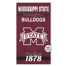 Jardine - Mississippi State Bulldogs 11'' x 20'' Home Of The Sign - Maroon
