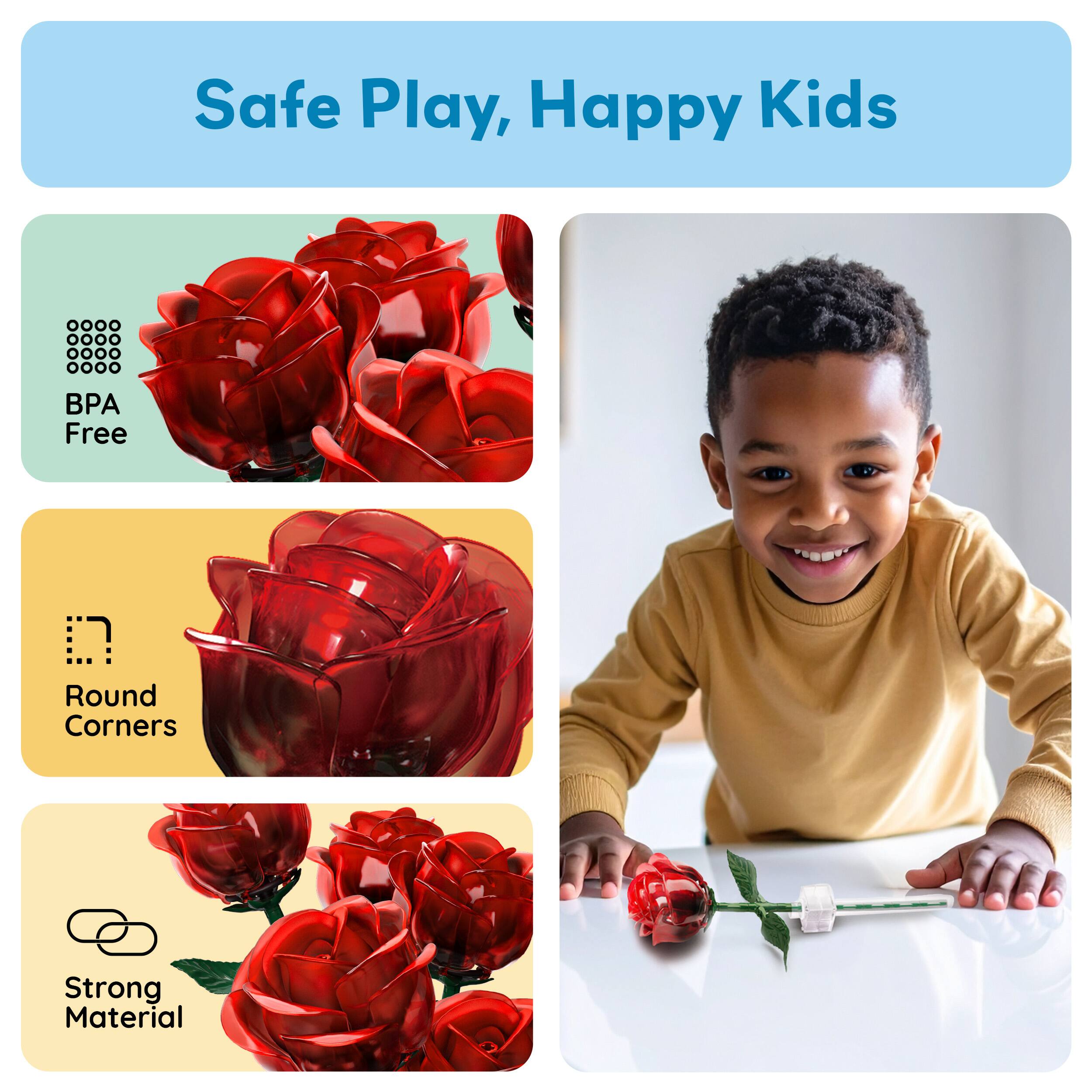 Safe Play, Happy Kids

- BPA Free
- Round Corners
- Strong Material