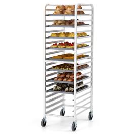 Kadyn - 26 x 20 x 70 Inch 20 Sheet Aluminum Pan Rolling Bakery Rack, - Silver