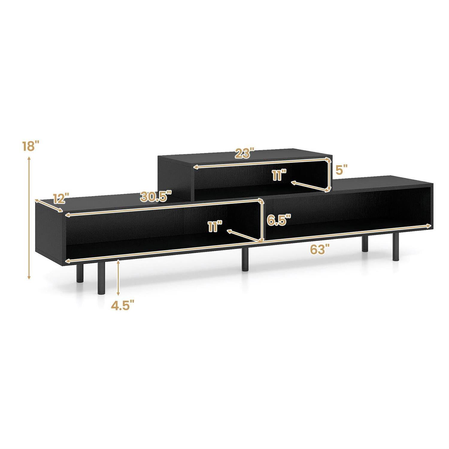 18" 12" 30.5" 11" 23" 11" 6.5" 5" 63" 4.5"