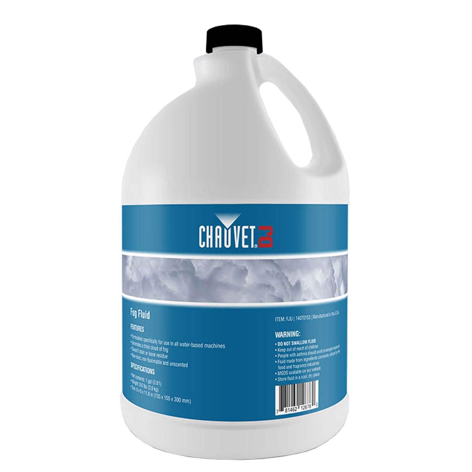 CHAUVET DJ - 1 Gal Bottle of Fog Smoke Juice Fluid for Fog Machines | FJU (5 Pack) - Black