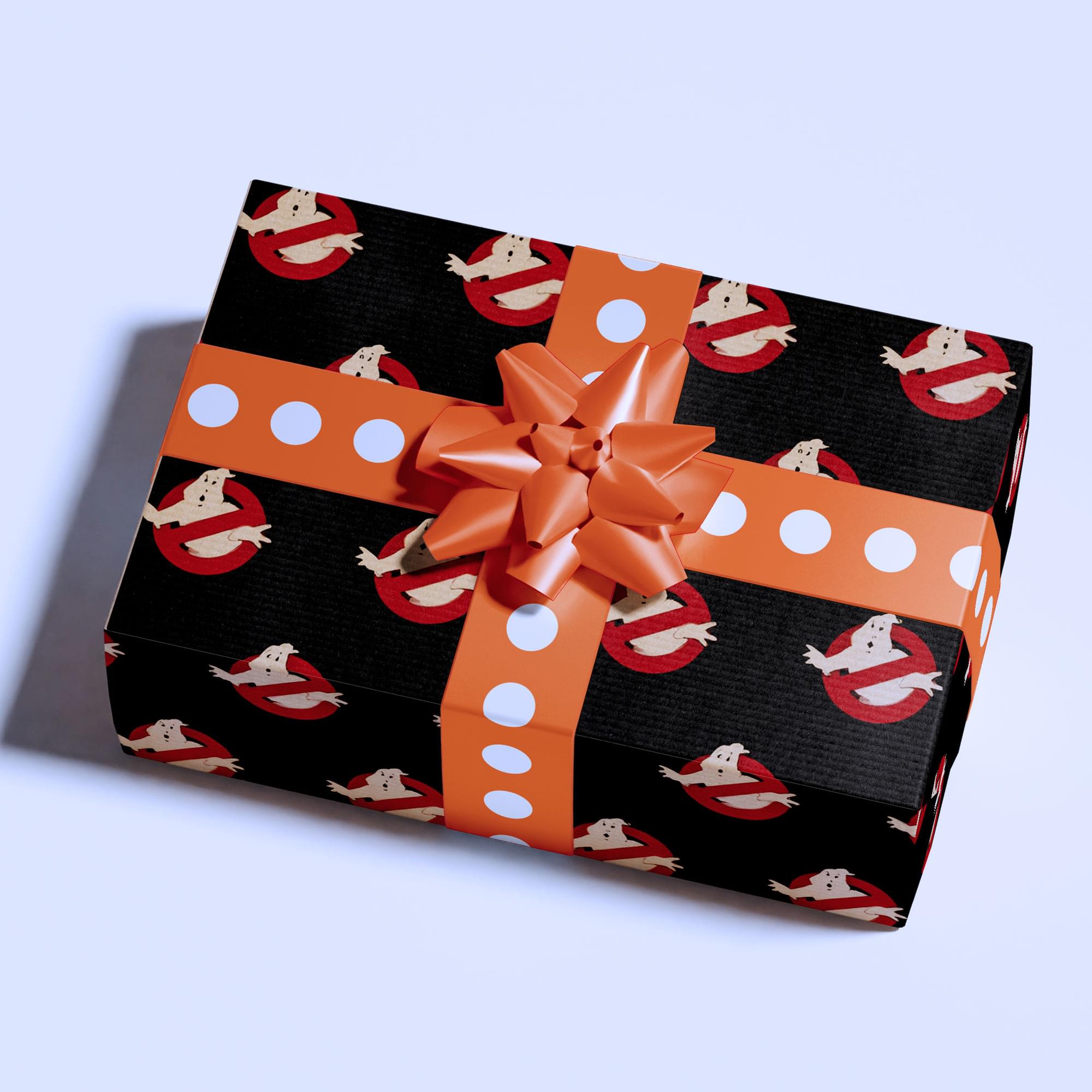 Alt View 2. Trick or Treat Studios - Ghostbusters "No Ghost" Wrapping Paper  | 30 x 96 Inches - Multi-Colored.