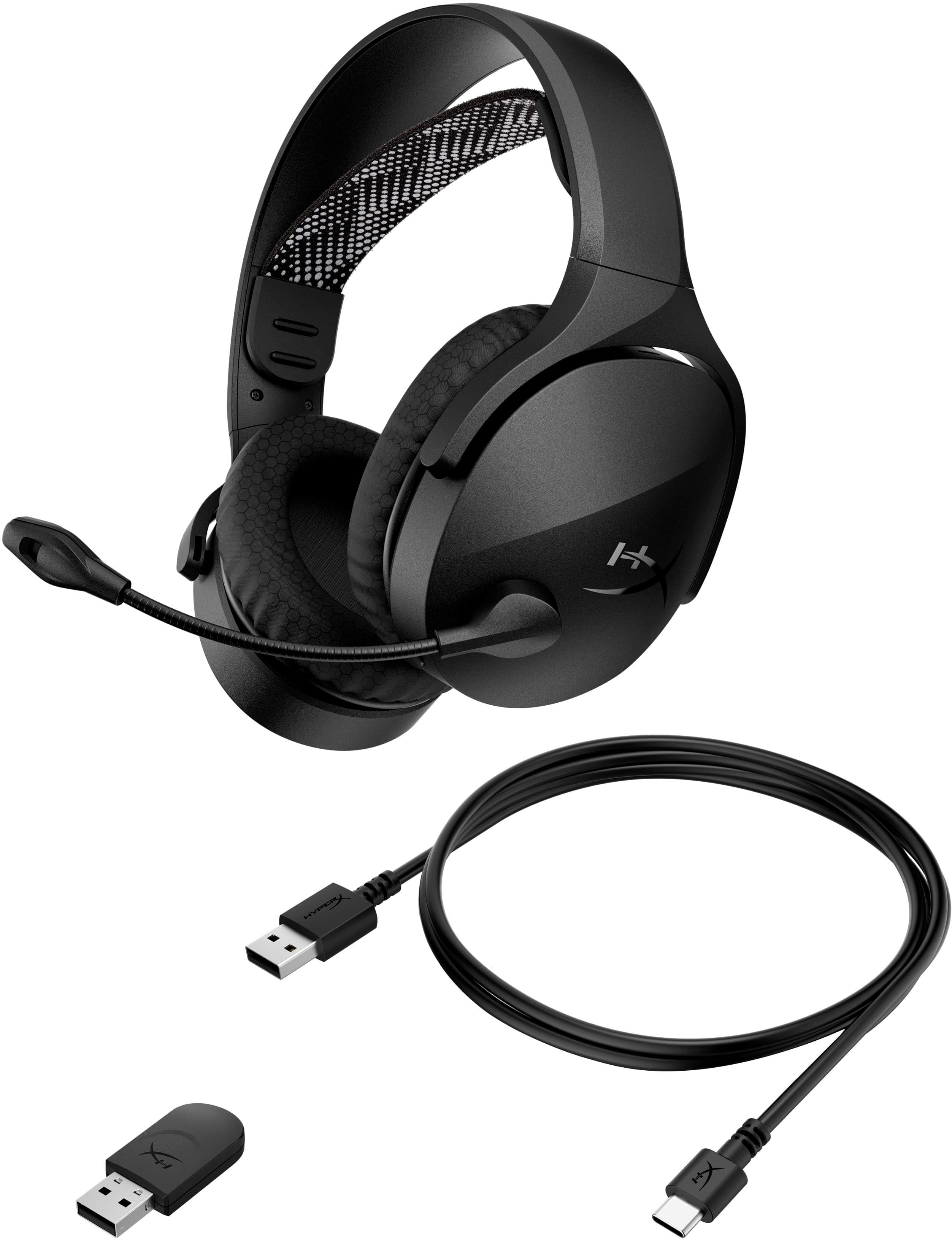 Alt View 13. HyperX - Cloud Jet Dual Wireless Gaming Headset for PC, Mac, PS5, PS4, and Mobile - Black.