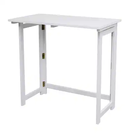 Front. PJ Wood - PJ Wood Children's Folding Desk with Leg Hinges for Studying, Arts and Crafts - White.