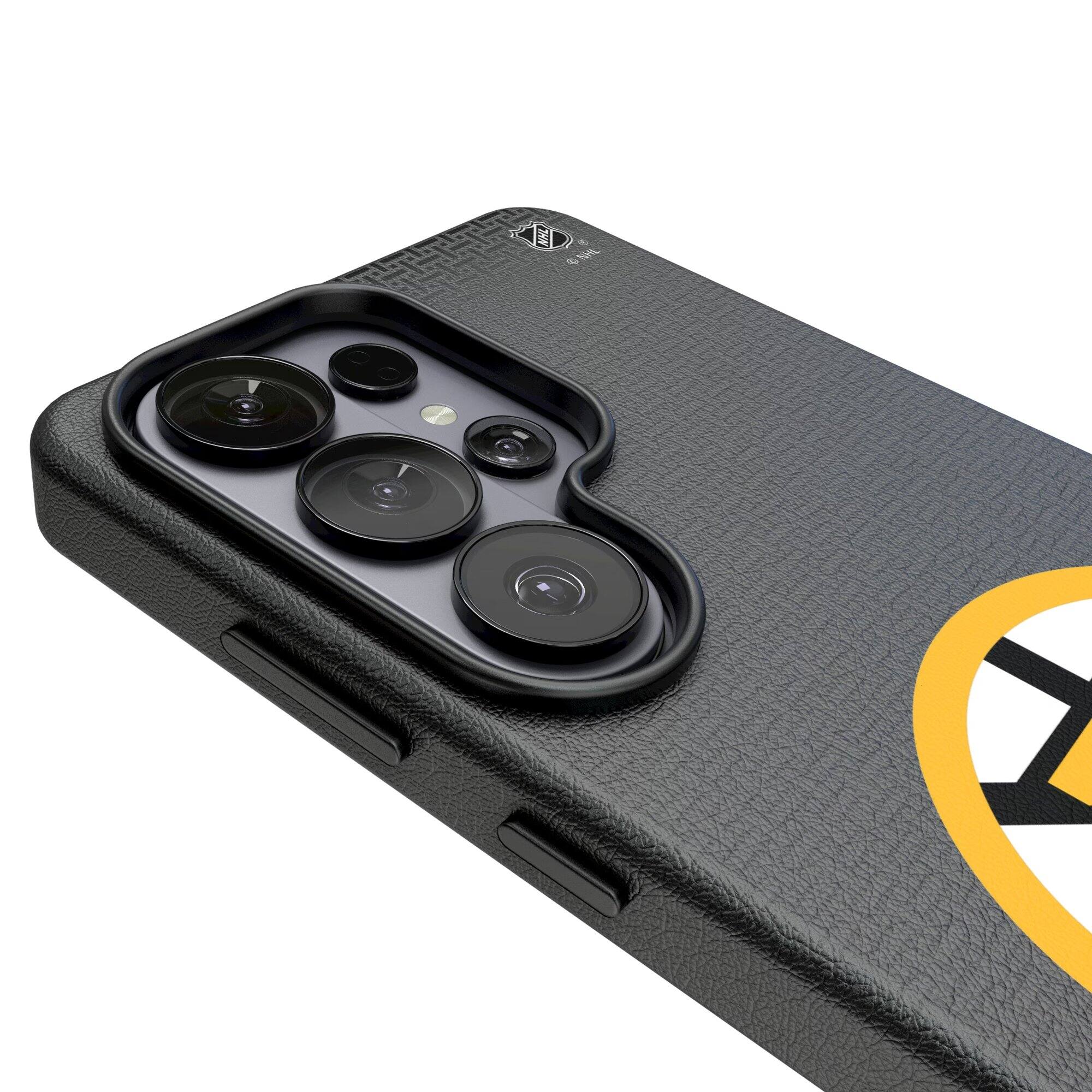 Alt View 2. Keyscaper - Linen Galaxy Magnetic Bump Case - S25 Ultra - Black.