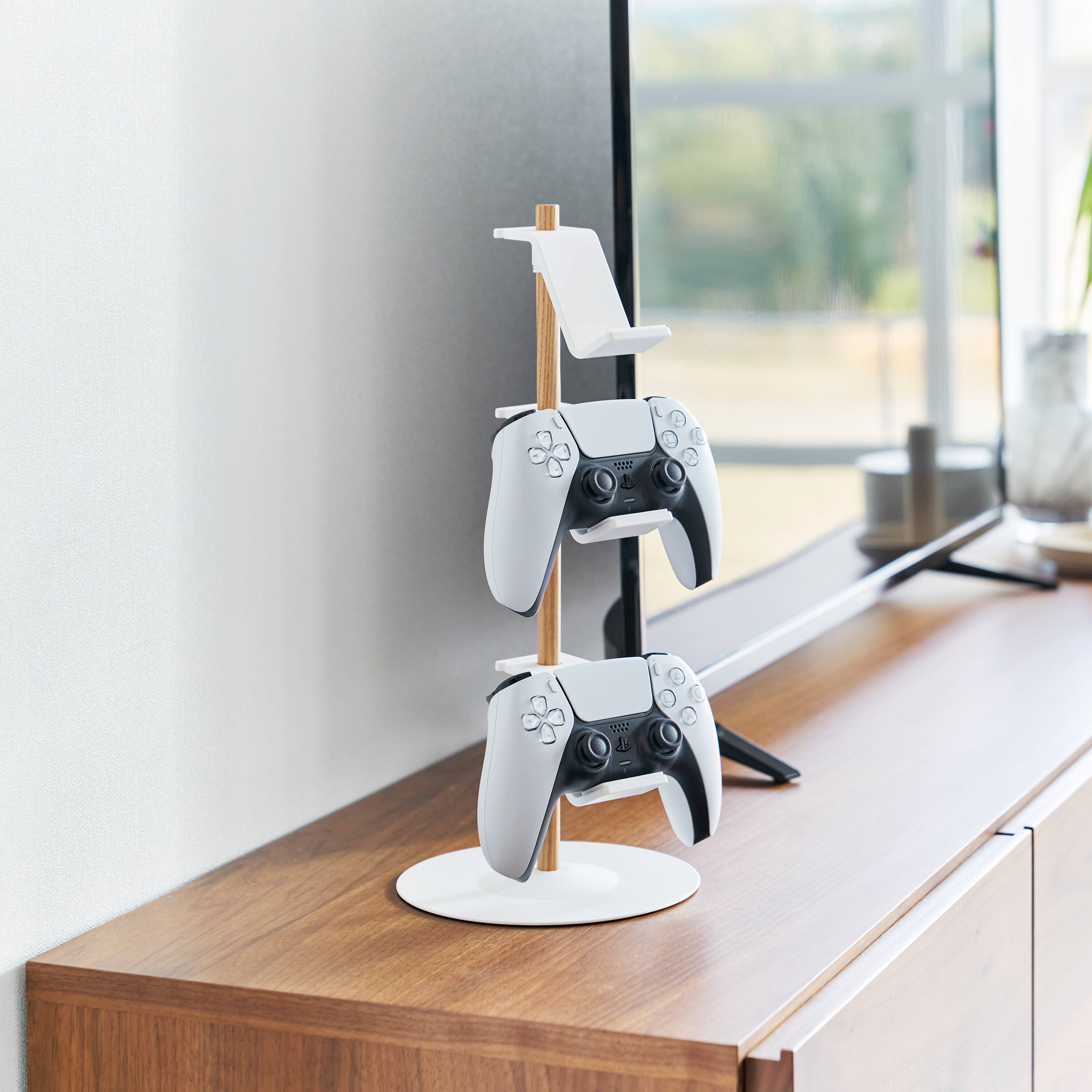 Alt View 5. Yamazaki Home - Controller Stand - Steel + Wood.