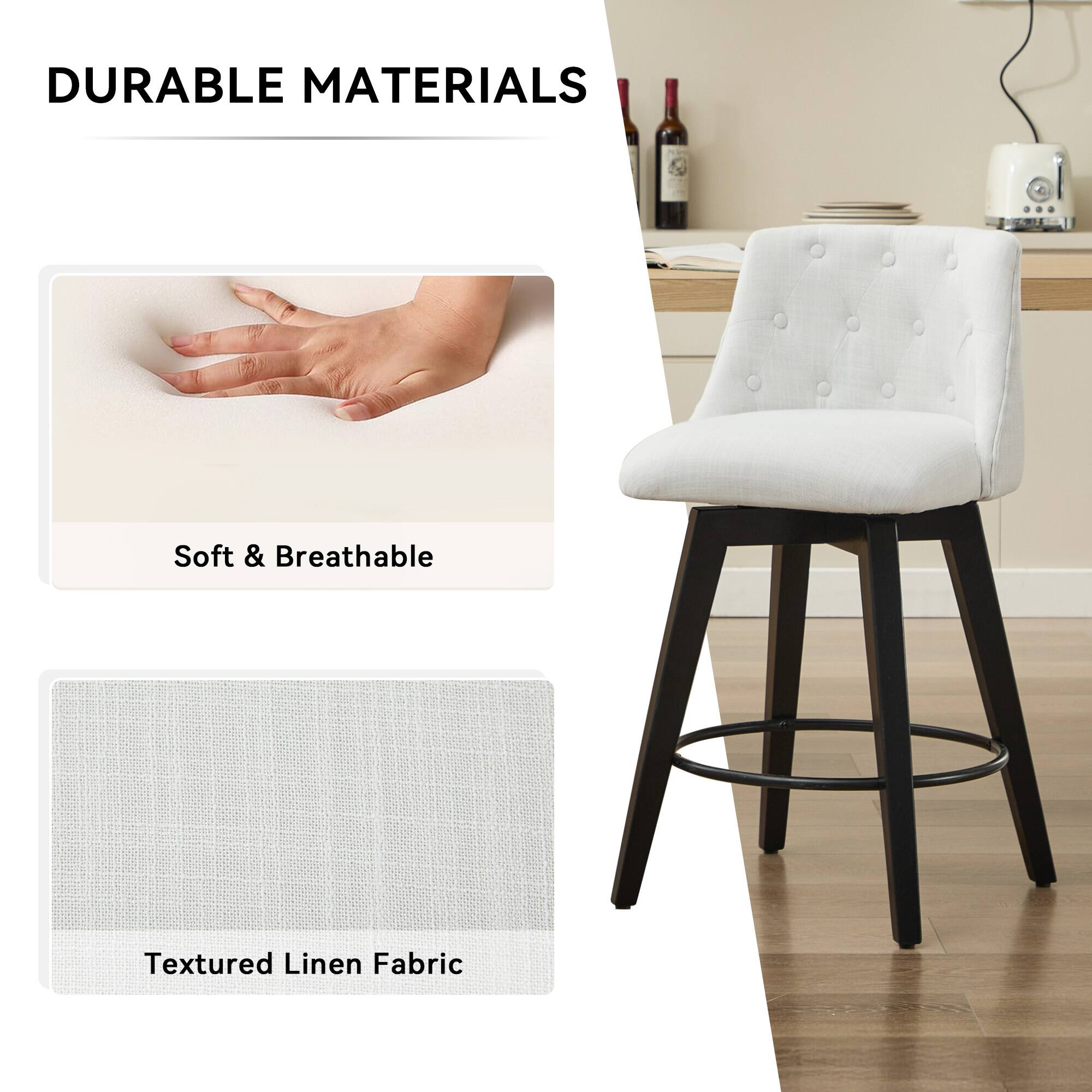 DURABLE MATERIALS

- Soft & Breathable
- Textured Linen Fabric