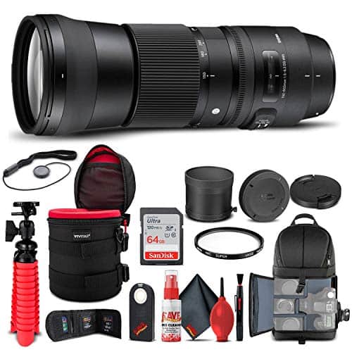 Bundle - Sigma - 150-600mm f/5-6.3 DG OS HSM Contemporary Lens for Nikon F (745-306) - Black