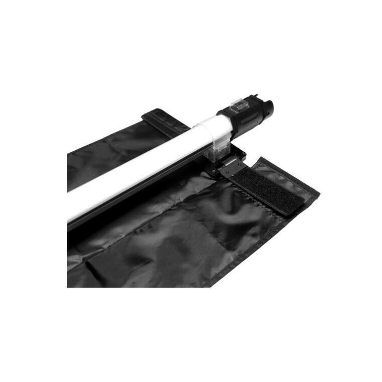 Back. NANLITE - Nanlite Fabric Barndoors and Grid for PavoTube II 15C LED Tube Light.