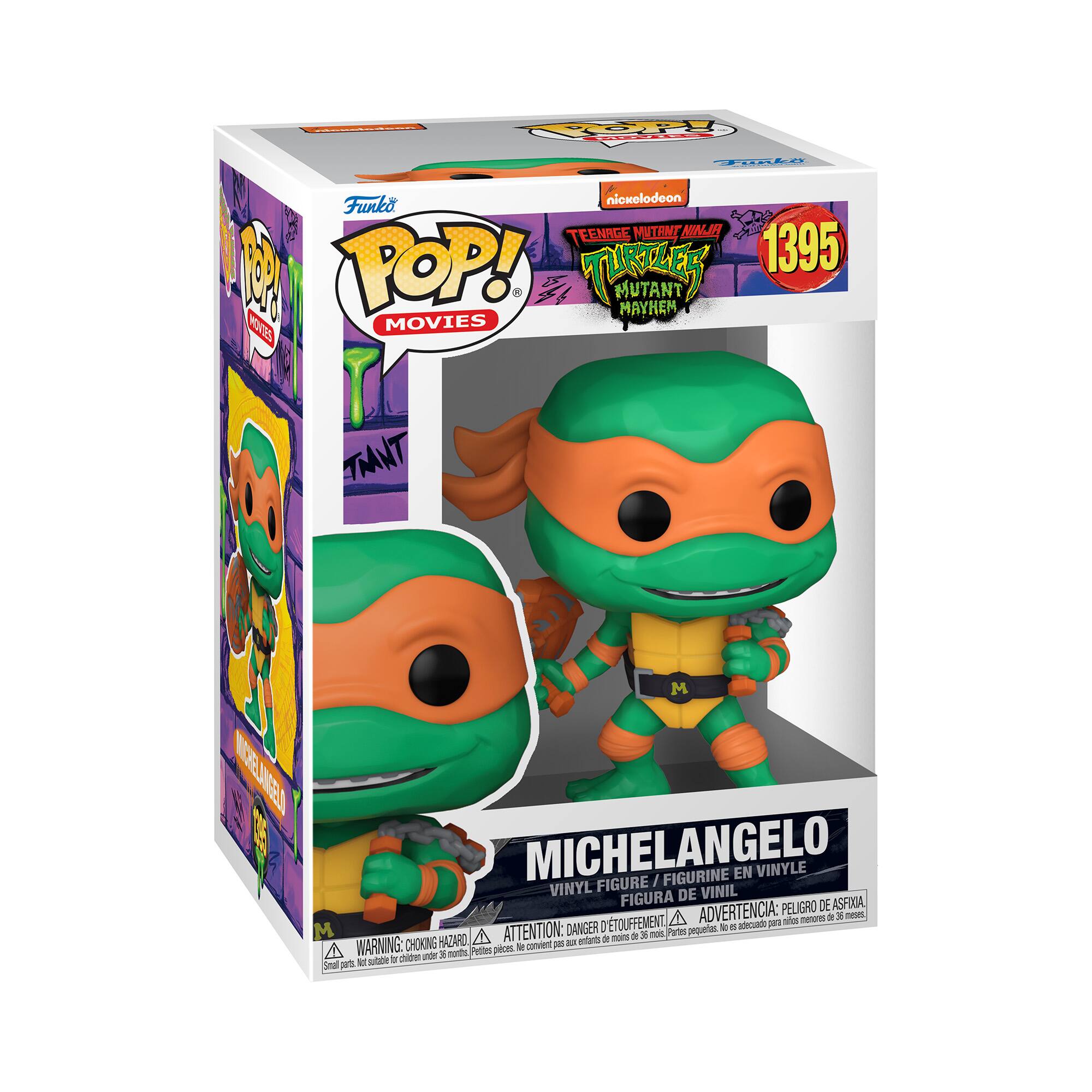 Angle. Funko - POP! Movies: Teenage Mutant Ninja Turtles Mutant Mayhem- Michelangelo.