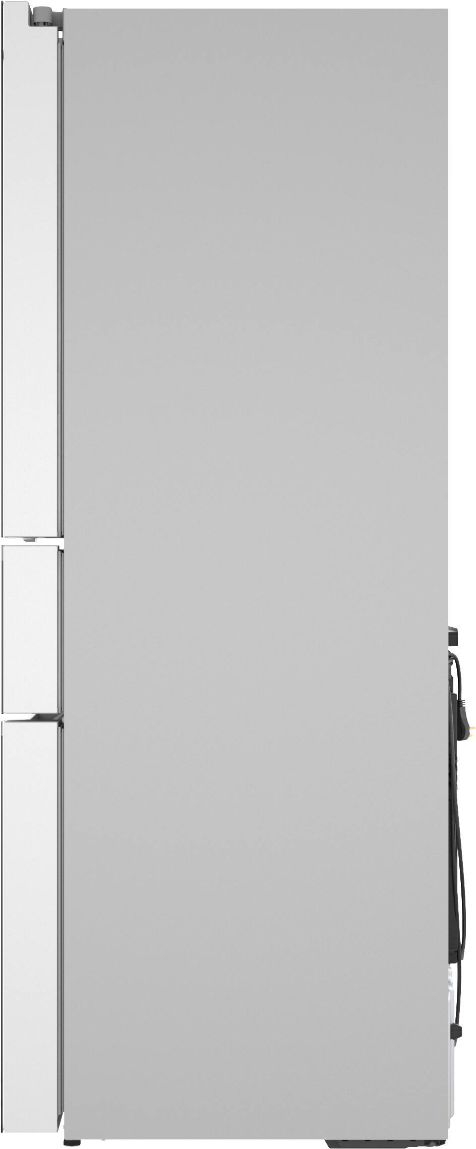 Left. Bosch - 800 Series 36 in. Wide 20.5 Cu. Ft. French Door Bottom Freezer Freestanding Smart Refrigerator with Refreshment Center - White.