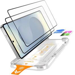 RomeTech - Samsung Galaxy S25 Ultra (2025) Glass Screen Protector Applicator Installation Kit (2 Per Pack) - Transparent